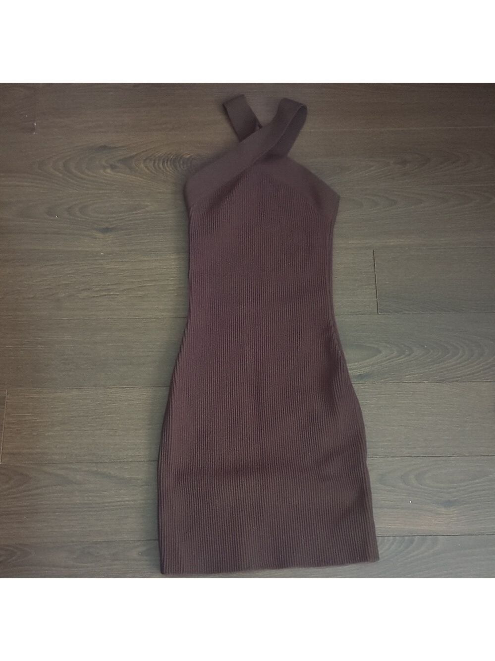 Aritzia Babaton Sculpt Knit Criss Cross Bodycon Mini Dress - Picture 5 of 10